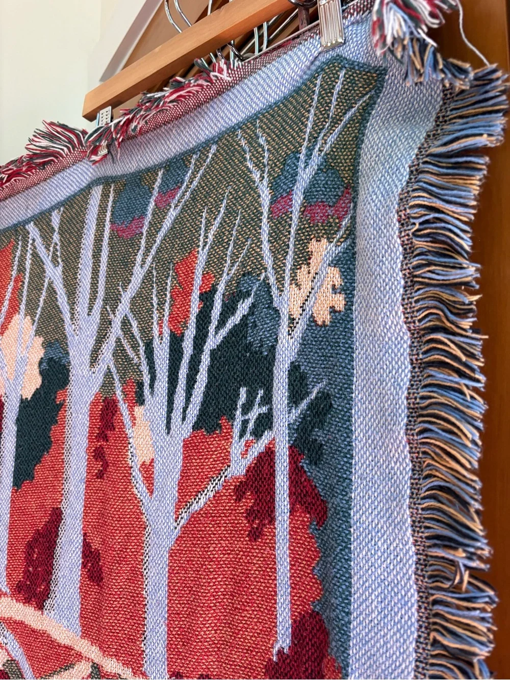 Vintage Goodwin Weavers Swan Lake Throw Blanket